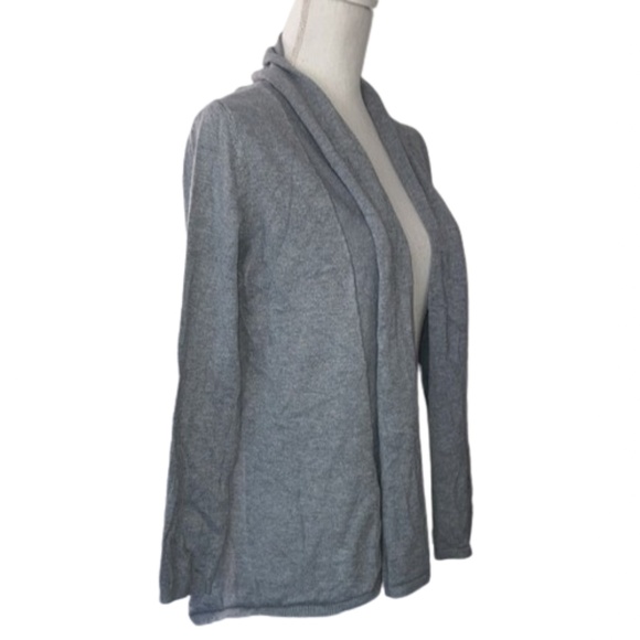 ZARA KNIT Gray Open Front Cardigan long sleeve Womens medium - Picture 3 of 5